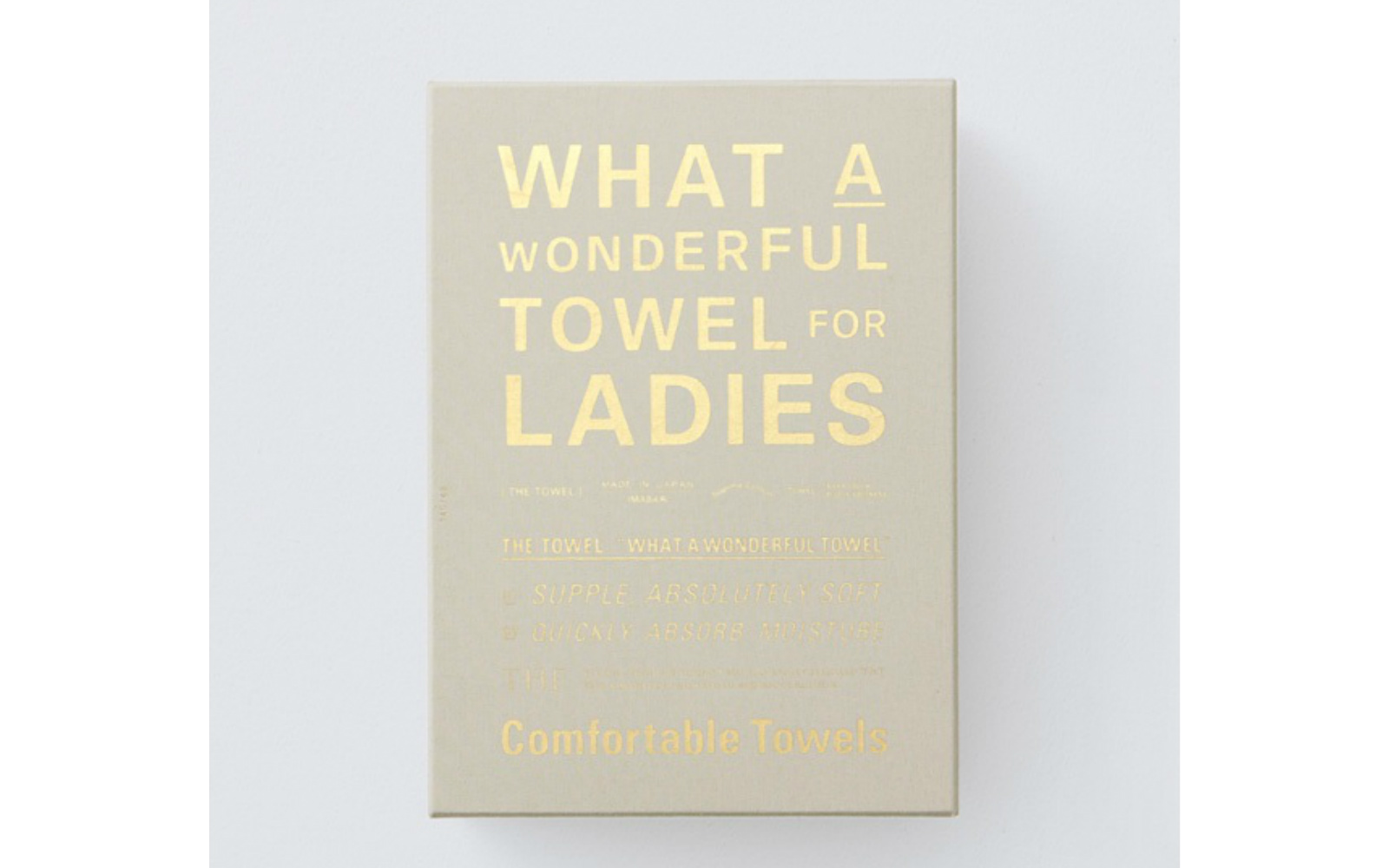 女性用タオルの箱